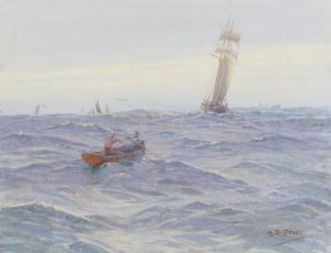 Schooner Picking up a Pilot