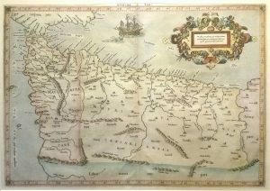 Antique Map of North West Africa (Morocco, Algeria, Libya etc) by Abraham Ortelius
