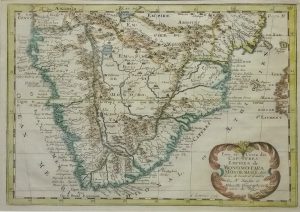Antique Map of South Africa; scarce map by Nicolas Sanson