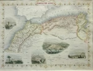 Antique Map of Northern Africa by John Tallis