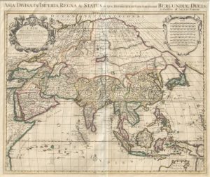 Antique Map of L'Asie (Asia) (Divisee en ses Principales Reigones) (Asia) by Nicolas Sanson