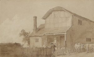 Figures by a Farm