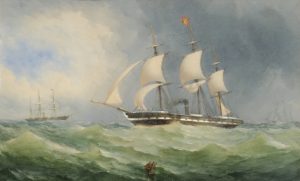Steam Frigate in a Chop