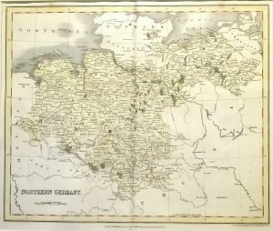 Antique Map of Northern Germany by I. Dower