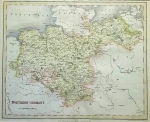 Antique Map of Northern Germany by I. Dower