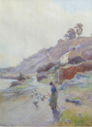 Goose Girl, at Lookout, Branscombe