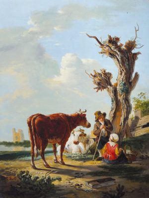 Young Herder with Cattle