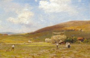 Haymaking near Amberley, Sussex