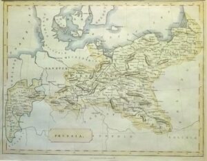 Antique Map of Prussia by George Virtue