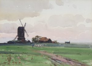 Shepherd & Flock Near Dorchester