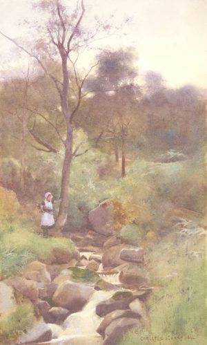 Girl by a Stream