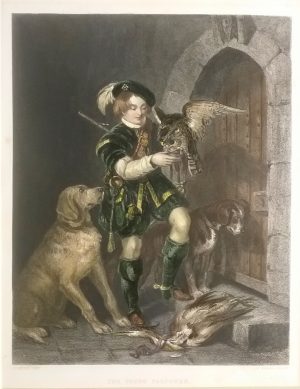 The Young Falconer, falconing