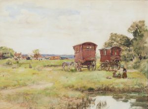 Gypsy Caravans on a Common