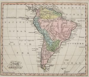 Antique Map of South America