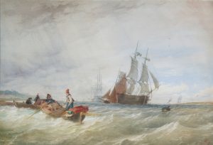 Fishermen and Shipping off the Coast