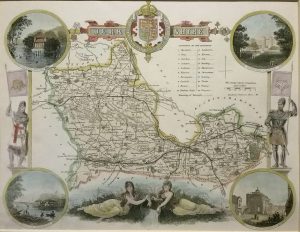 Antique Map of Berkshire by Thomas Moule