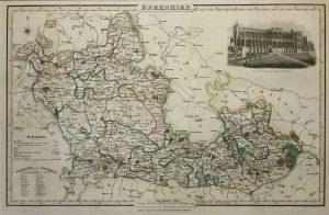 Antique Map of Berkshire by James Pigot