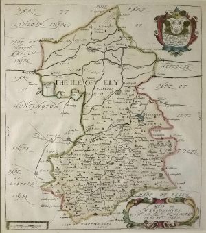 Antique Map of Cambridgeshire by Richard Blome