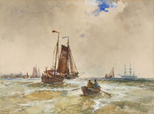 Fishing Boats off the Coast