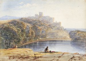 Castle Overlooking a Lake