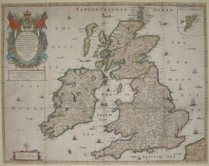 Antique Map of Great Britain by Richard Blome