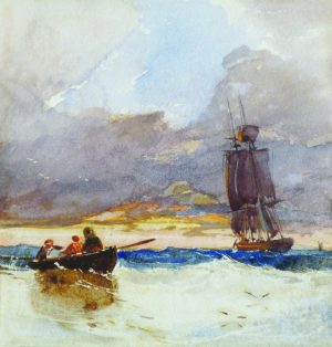 Figures in a Rowing Boat