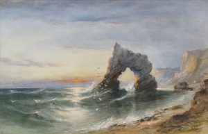 Arch Rock, IOW at Sunset