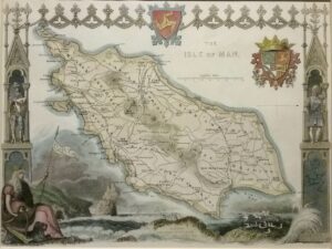 Antique Map of Isle of Man by Thomas Moule