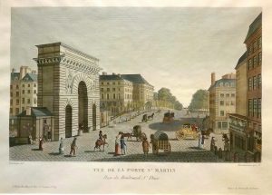 Vue de la porte St Matin, Paris
