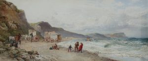 Bathing Huts on a Beach