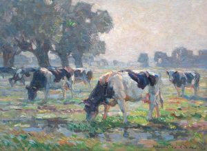 Cattle Grazing in a Landscape