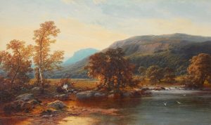 Shepherds Resting by a Highland River