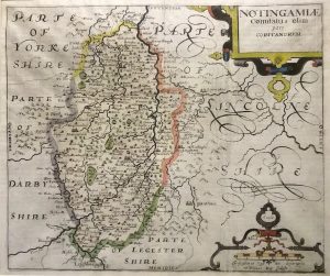 Antique Map of 1st Edition by Saxton/Kip