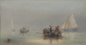Fishermen Collecting Lobster Pots