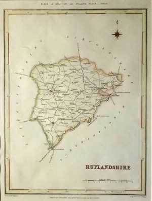 Antique Map of Rutland by Creighton & Walker