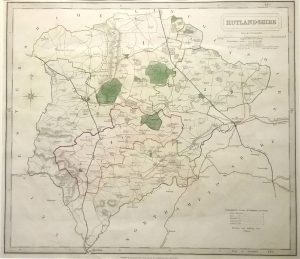Antique Map of Rutland by J & C Walker