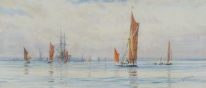 Sailing Barges in an Estuary