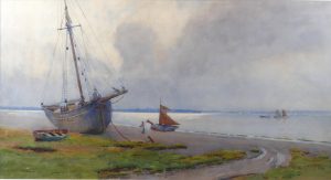 Costal Scene with Moored Boats
