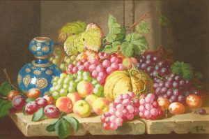 Still Life of Fruit on a Ledge