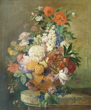 Still Life of Flowers with Insects