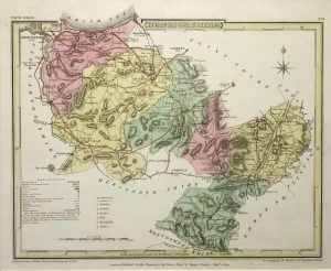 Antique Map of Denbighshire by Cole & Roper