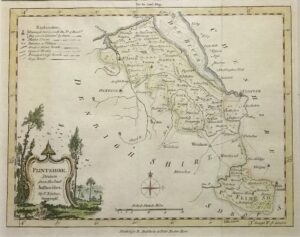 Antique Map of Flintshire by Thomas Kitchin