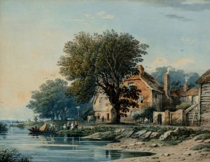 Old Houses and Ferry at Millbank