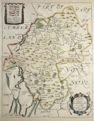 Antique Map of Westmorland by Richard Blome