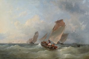 Fishermen Hauling Nets