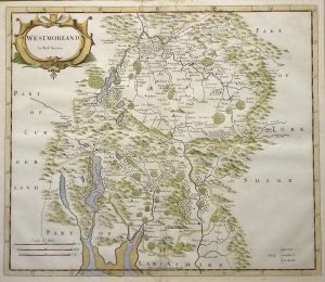 Antique Map of Westmorland by Robert Morden
