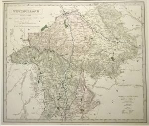 Antique Map of Westmorland by J & C Walker
