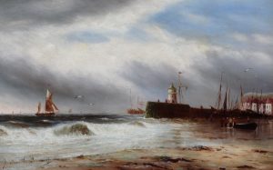 Boats off a Pier
