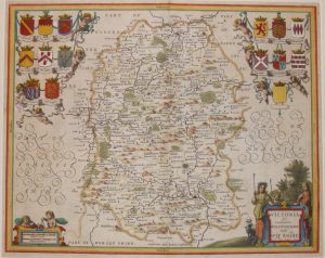 Antique Map of Wiltshire by Jan Jansson