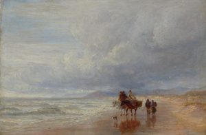 Horses & Figures on a Beach